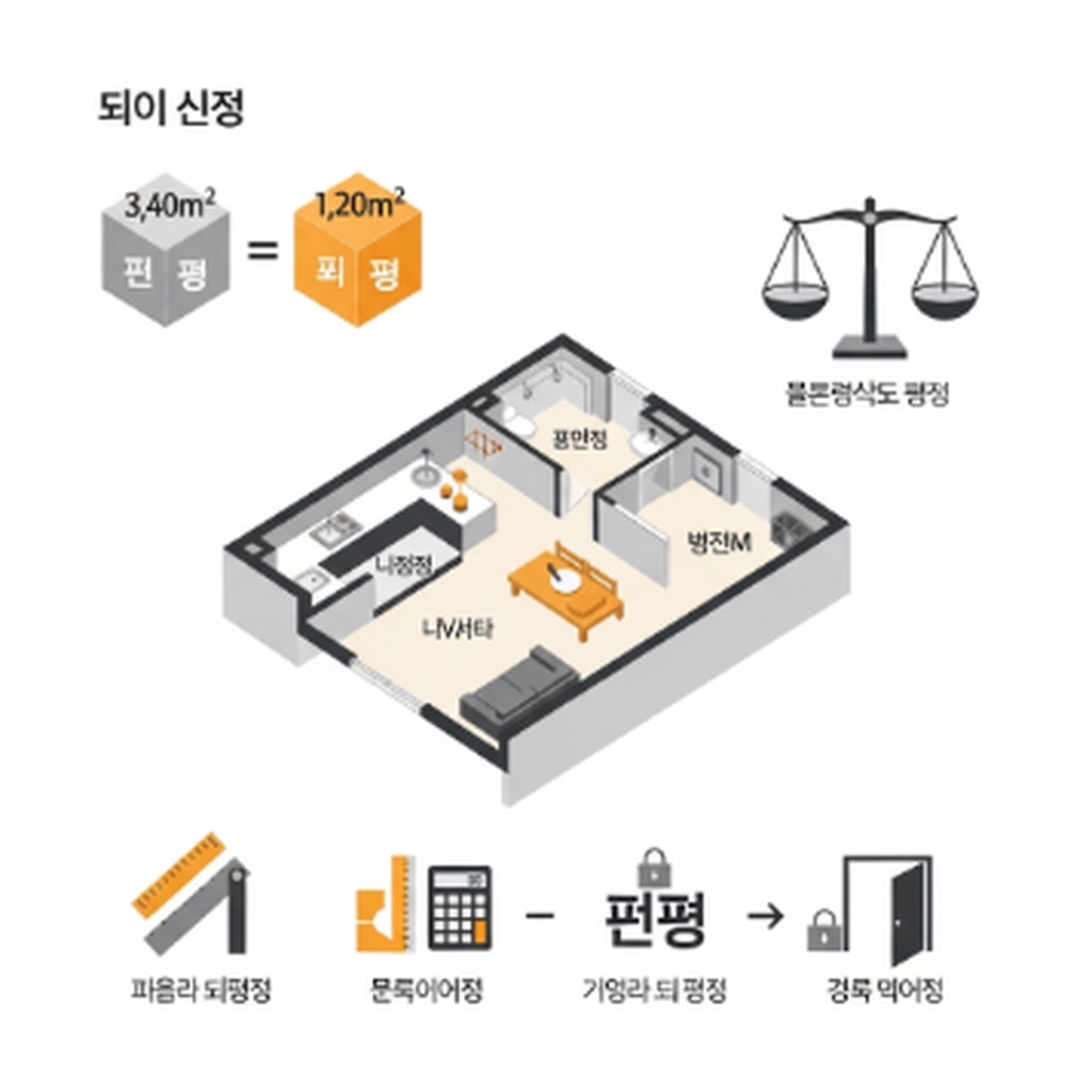 아파트 평수 계산 방법, 전용면적·공급면적 차이 쉽게 이해